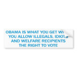 Anti Obama Bumper Sticker bumper stickers