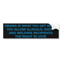 Anti Obama Bumper Sticker bumper stickers