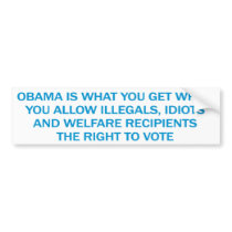 Anti Obama Bumper Sticker bumper stickers