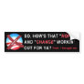Anti-Obama Bumper Sticker (black)