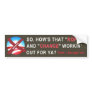 Anti-Obama Bumper Sticker (brown)