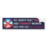 Anti-Obama Bumper Sticker (navy) bumper stickers