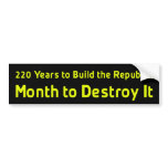 Anti Obama Bumpersticker