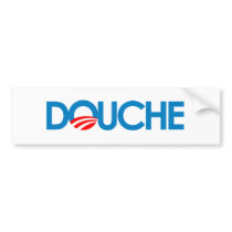 Anti-Obama Bumpersticker - Douche Bumper Stickers