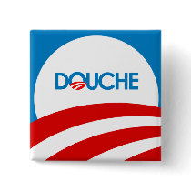 Anti-Obama Bumpersticker - Douche Pin
