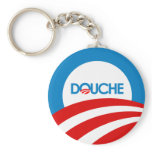 Anti-Obama Bumpersticker - Douche Key Chains