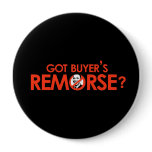 Anti-Obama Bumpersticker - Got buyers remorse buttons
