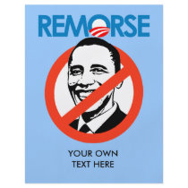 Anti-Obama Bumpersticker - Remorse Full Color Flyer
