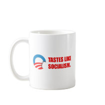 Anti-Obama Bumpersticker - Tastes like Socialism b Mugs