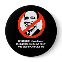 ANTI-OBAMA- Congress should wear uniforms Pinback Buttons