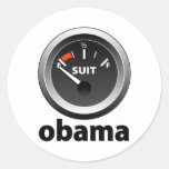 Anti-Obama: Empty Suit Round Stickers