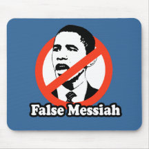 ANTI-OBAMA / FALSE MESSIAH T-SHIRT MOUSE MAT