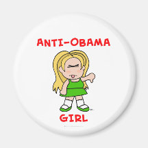 anti-obama girl png refrigerator magnet
