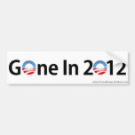 Anti-Obama "Gone In 2012" Bumper Sticker