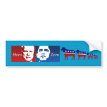Anti-Obama - Hero vs. Zero bumper stickers