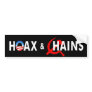 anti Obama "Hoax & Chains Commie" bumper sticker
