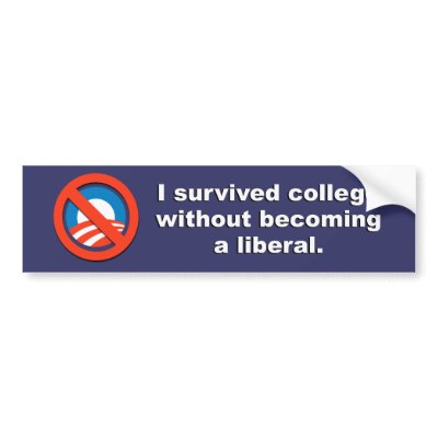 Anti-Obama - I survived college without becoming a Bumper Stickers by antiobama