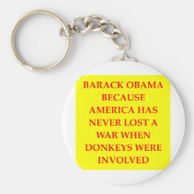 anti obama joke key chain