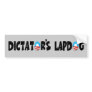 Anti Obama,lap dog Obama Bumper Sticker