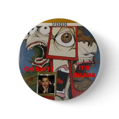 anti obama monsters buttons by kanjana