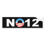 anti Obama "NO12" bumper sticker