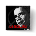 Anti-Obama - NO SOCIALISM - Button