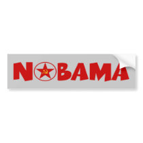 Anti Obama nobama communist theme anti Obama Bumper Stickers