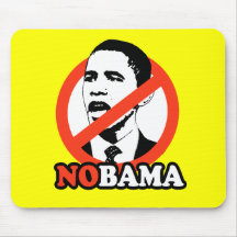 ANTI-OBAMA / NOBAMA T-SHIRT MOUSE MATS