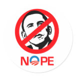 Anti-Obama - Nope stickers
