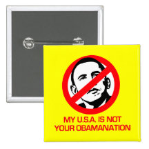 Anti-Obama - Not your Obamanation Pins