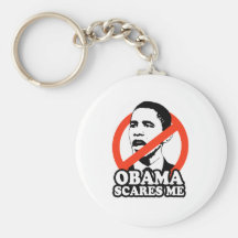 ANTI-OBAMA / OBAMA SCARES ME KEY CHAINS