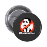 ANTI-OBAMA / OBAMANATION T-SHIRT BUTTON