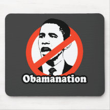 ANTI-OBAMA / OBAMANATION T-SHIRT MOUSE PAD
