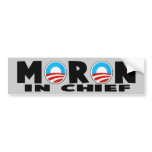 Anti Obama Obama's a moron Bumper Stickers