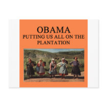 anti obama plantation post card