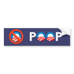 ANTI-OBAMA - POOP BUMPER STICKERS