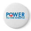ANTI-OBAMA - POWER TO THE SHEEPLE buttons