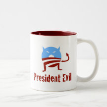 Anti-Obama President Evil Mug