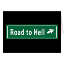 Anti-Obama: Road To Hell Paved With Stimulus Greeting Cards