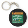 Anti-Obama: Road To Hell Paved With Stimulus Keychain