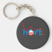 Anti-Obama - Shattered Hope T-shirt Key Chain