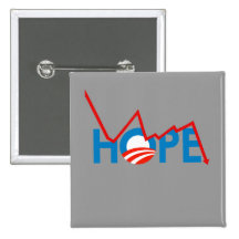 Anti-Obama - Shattered Hope T-shirt Pins