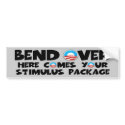 Anti Obama stimulus package bumper stickers