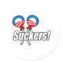 Anti-Obama Suckers Round Stickers
