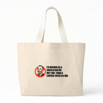 Anti-Obama T-shirt - Nut job or No job Canvas Bag