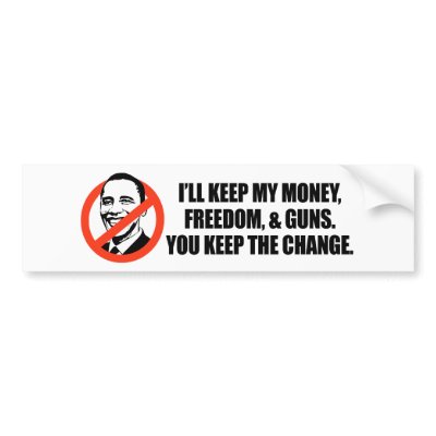 Anti-Obama T-shirt - You keep the change Bumper Sticker by antiobama