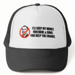 Anti-Obama T-shirt - You keep the change Mesh Hat