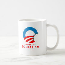 Anti-Obama - Tastes like Socialism T-SHIRT Coffee Mugs