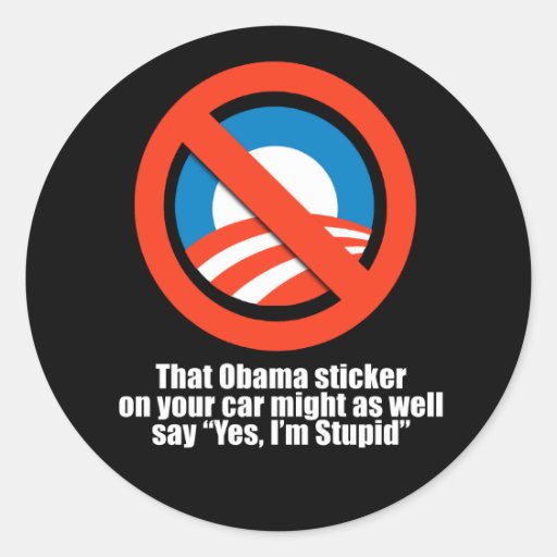 Anti-Obama - that obama sticker might as well say 