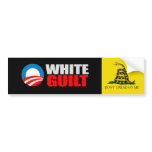 Anti-Obama - WHITE GUILT T-shirt bumper stickers